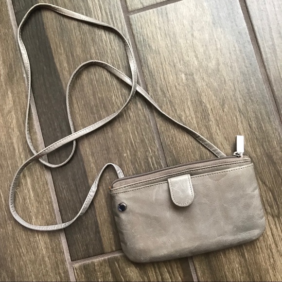 HOBO Handbags - Hobo International Small Gray Crossbody Purse